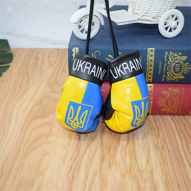 Keychain Mini boxing gloves key chain ring flag key ring cute ukraine 