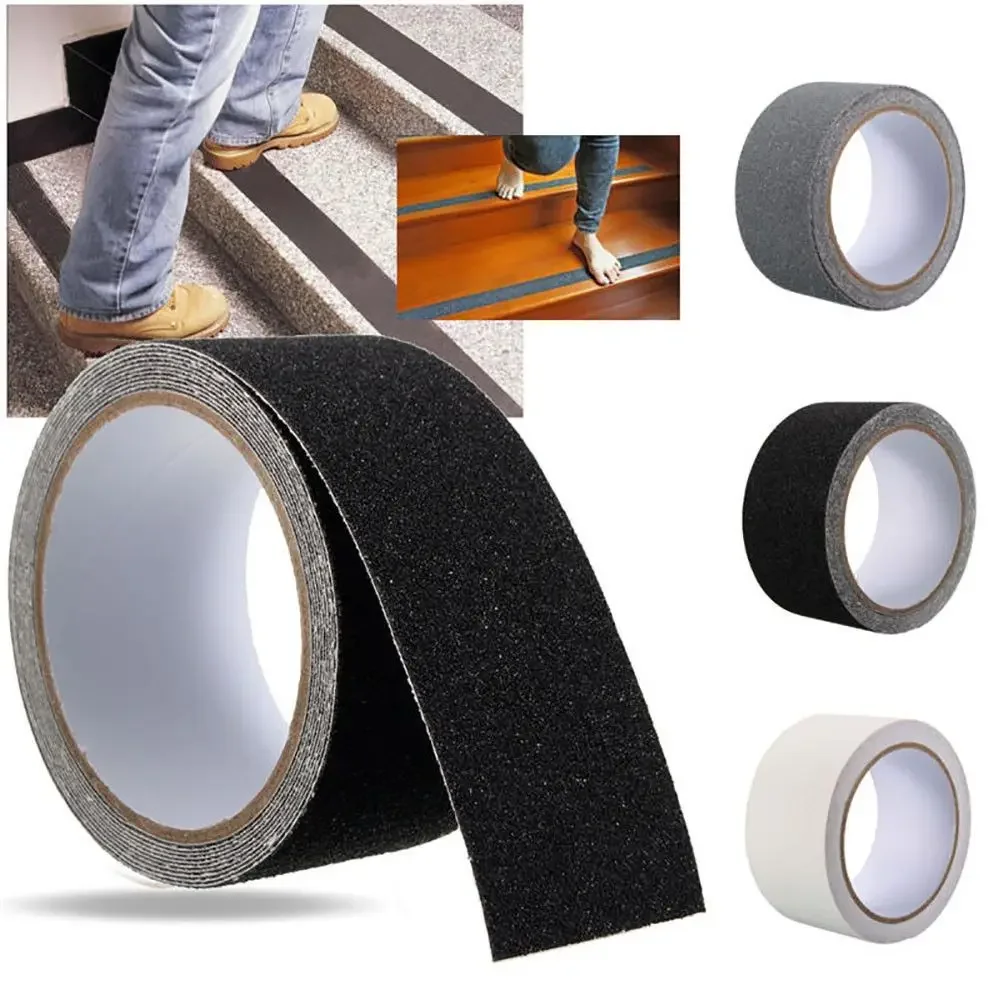 Anti-Slip Tape 5M Outdoor Anti Slip Stickers High Friction Non Slip Traction Tape Abrasive Adhesive for Stairs Safety Tread Step carpet anti slip stickers anti slip stickers carpet anti slip sticker