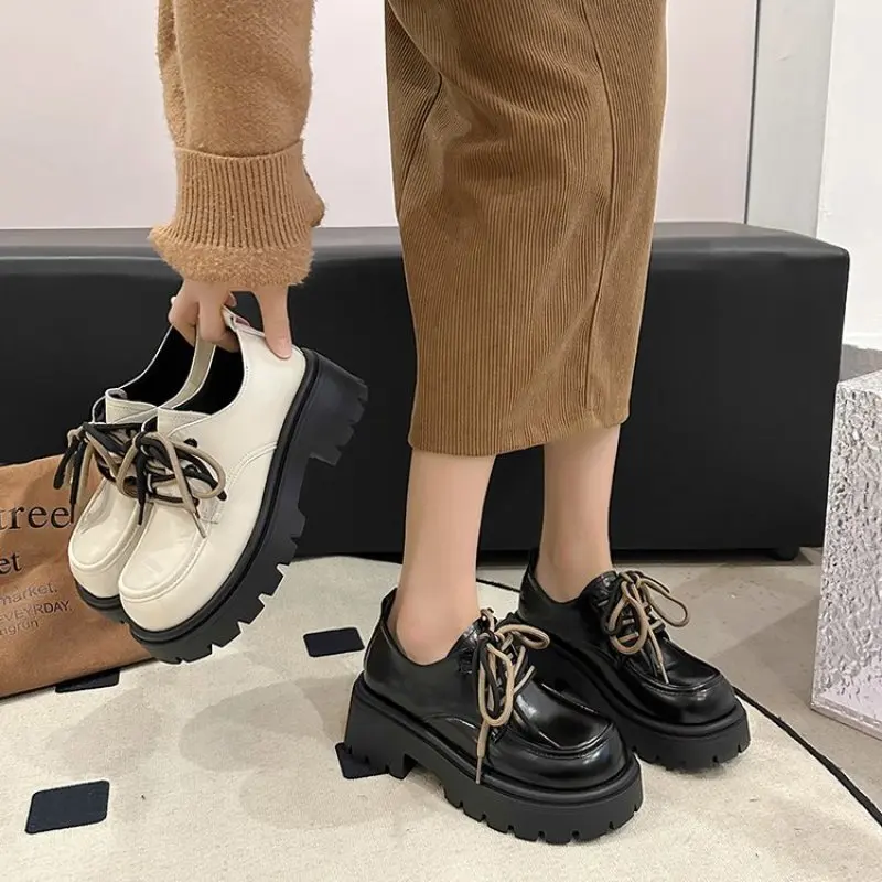 NEW Uniform Shoes Small Leather Shoes Female British Girl Japanese Wild Retro Shoes Lolita Platform Shoes Fashion Comfort Loafer