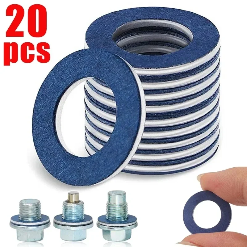 1-20Pcs Oil Drain Plug Gasket Seal Washer Oil Pan Ring # 90430-12031 for Toyota Camry Corolla Auto Parts