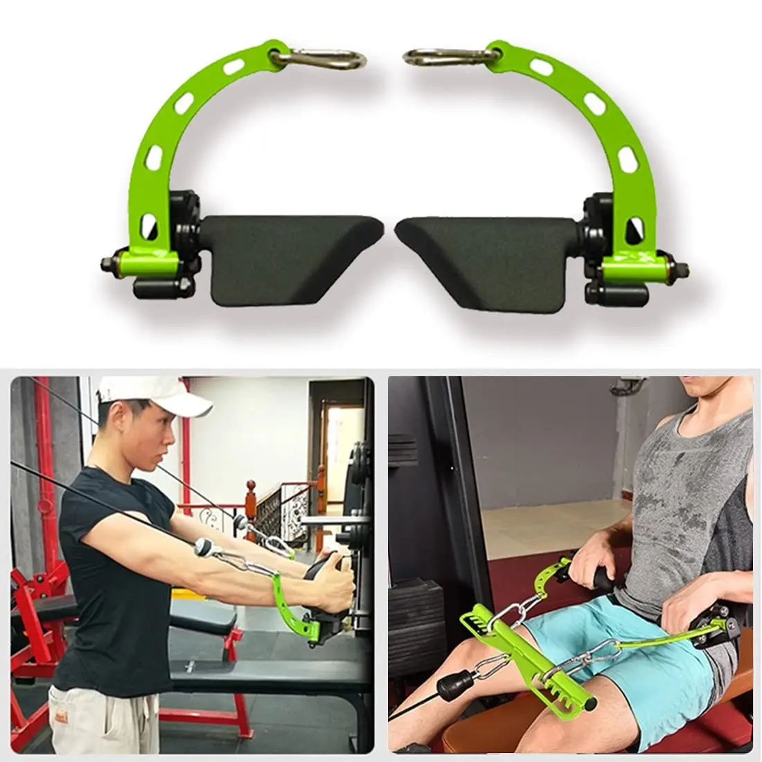 Fitness Lat Pull Down Machine Bar Gym Rowing Workout V/T-Bar Biceps Back Blaster Handle Home High Low Pulley Cable Attachments