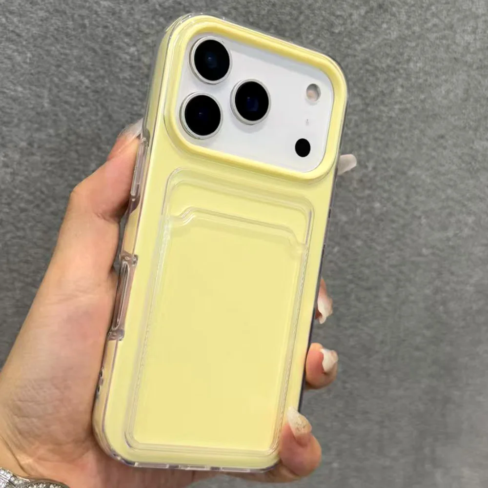 Luxuriöse Handyhülle mit Kartenfach und Mattierung für iPhone 18 17 Pro Max 17Air 16 15 14 13 12 11, stoßfeste weiche Brieftaschenhülle