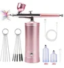 Airbrush Nail Art Painting Kit with Compressor Mini Airbrush for Nail Art Cake Painting Portable Hand Sprayer Gun Airbrush Nail 2