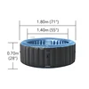 Household Inflatable Bathtub Aldult Heated Bathtub Sauna Bath Hot Spring Spa Courtyard Outdoor Portable Folding Jacuzzi X 6