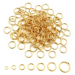 Gold Stainless Steel Split Jump Rings - 200pcs Jewelry Making Essentials - 0.5x3mm 200pcs (Gold Color)