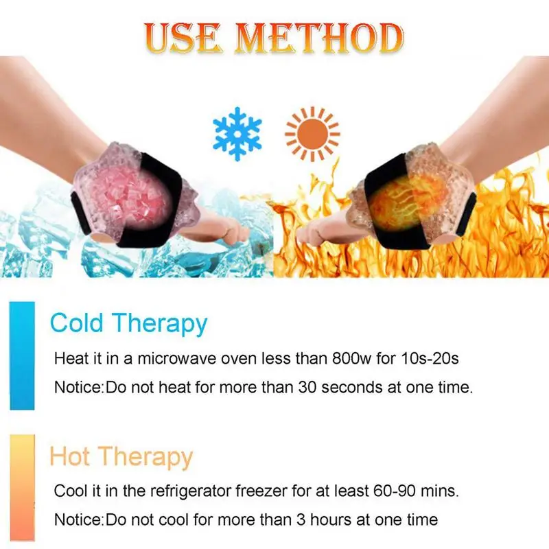 Foot Cold Wrap Ice Packs Hot Cold Ice Gel Pack Ankle Foot Ice Pack Wrap For Injuries Reusable Gel Cold Pack Compression Therapy