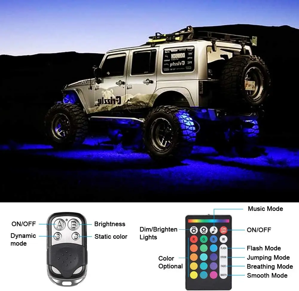 PSEQT 6 Pods LED Rock Lights, Waterproof LED Neon Underglow Light for Car  Truck ATV UTV SUV Offroad Boat Underbody Glow Trail Rig Lamp (Blue)… price  in Saudi Arabia