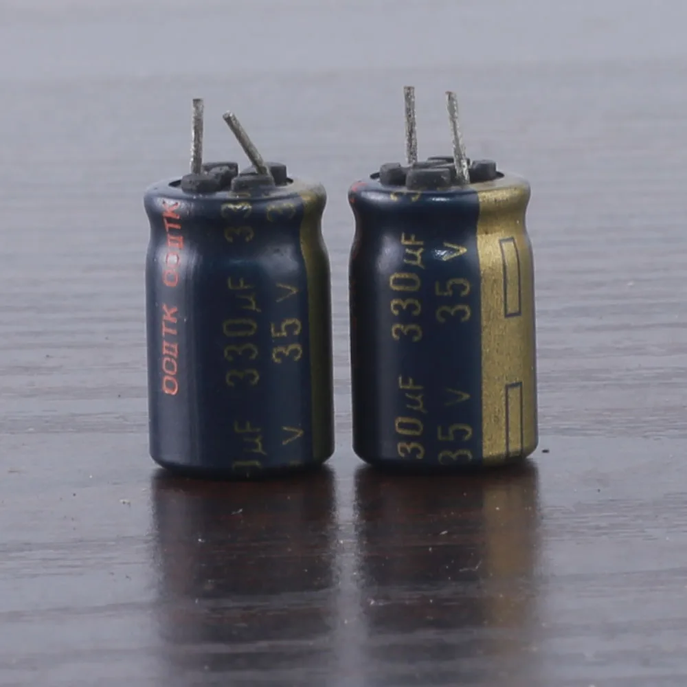 

10 шт., электролитическая емкость Panasonic FC 330 мкФ 35V 330mfd 10x16 мм 105 ℃