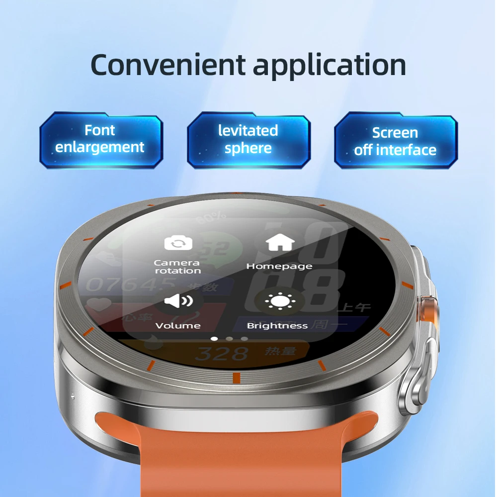 Watch Ultra Smartwatch 5G With 180° Rotary Camera GPS WiFi Compass Android 10.0 App Store Sim Card Slot For Samsung Smart Watch 3