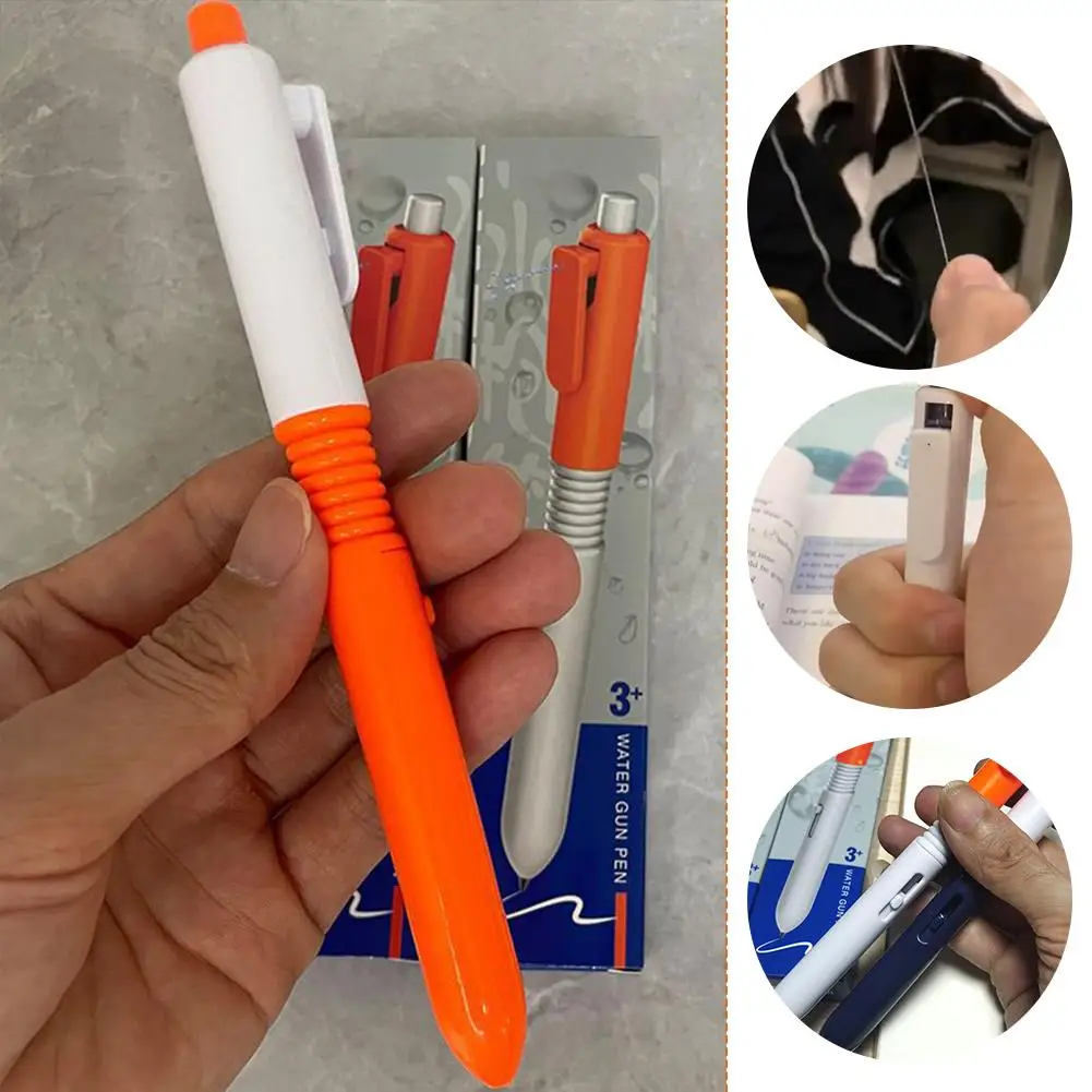 Fun Pen Water Gun Gadget New Fancy Toy Pen Back-to-school Decompression Interactive Prank Kids Toys Stress Release T