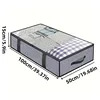 2PCS Household Bed Bottom Storage Box Collapsible Non-Woven Clothing Quilt Toy Blanket Storage Box Storage Bag 6