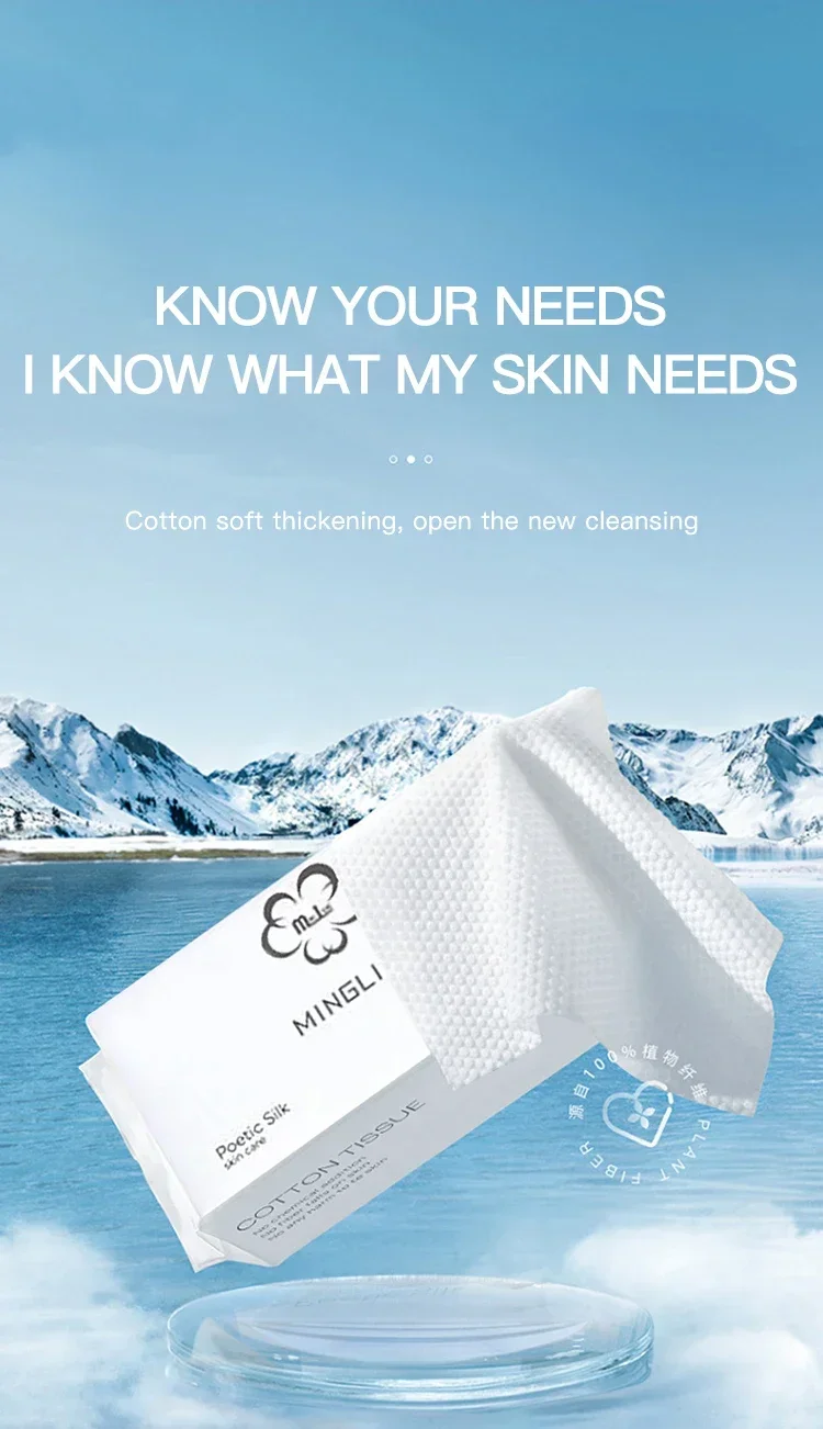 Description Picture 2 of item50pcs Disposable Face Wash Towels, Soft Cotton Face Wipes for Beauty Salon, Cleansing Facial Towels, Extractable Cotton