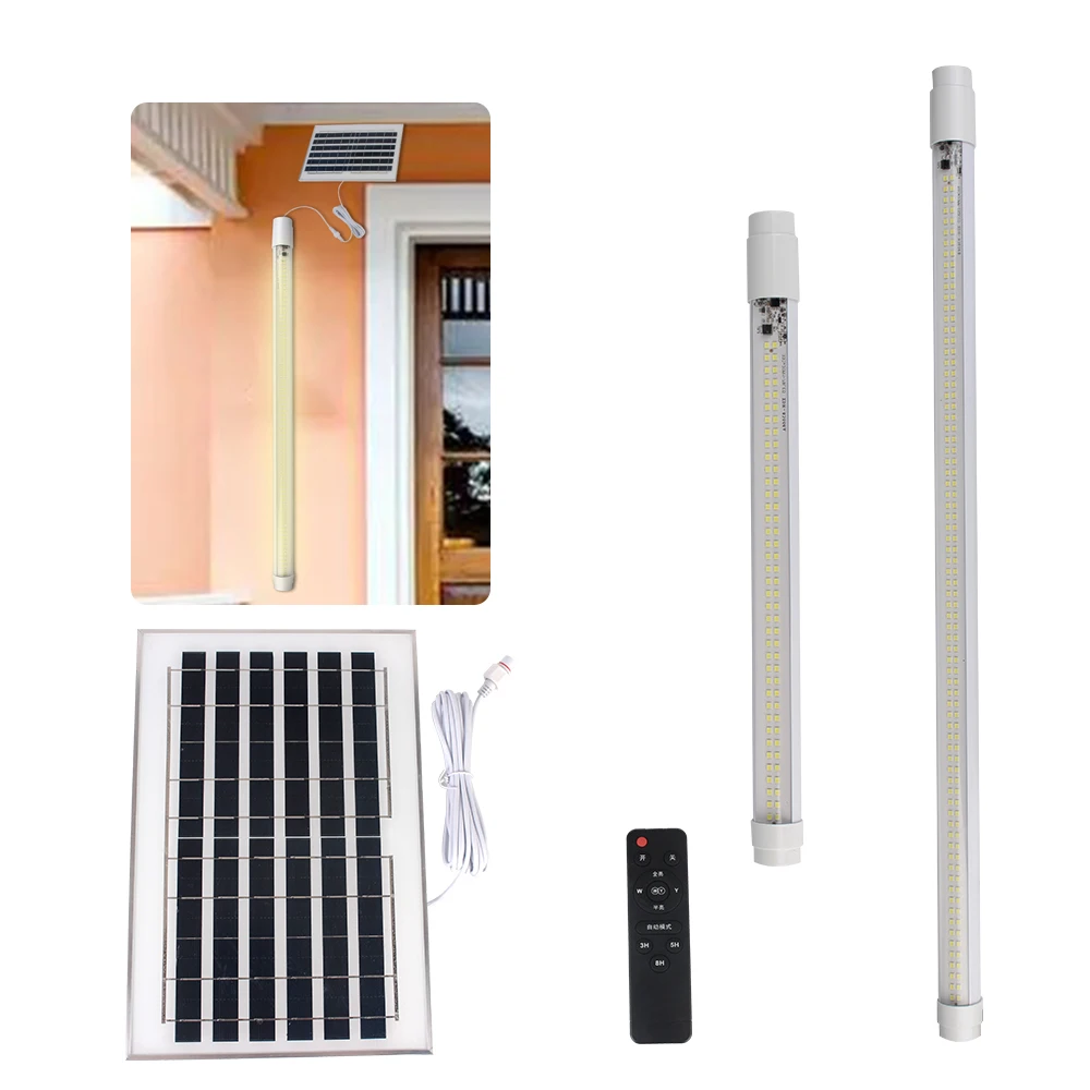 Emergency Flashlight Waterproof Adjustable For Balcony Corridor Outdoor Remote Control Camping Lantern LED Solar Tube Light