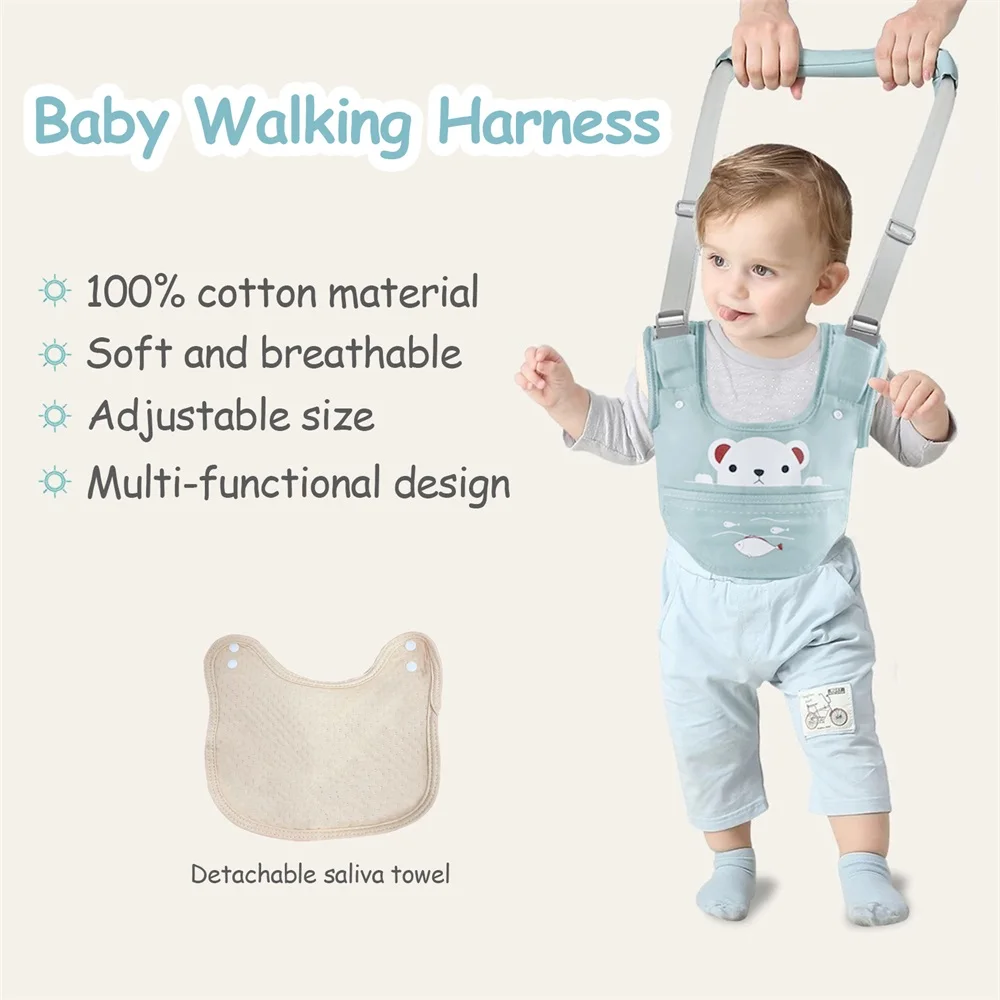 New Kid Baby Infant Toddler Harness Walk Learning Jumper Strap Belt Safety Reins Harness Leashes Anti-fall Artifact Child Leash 5