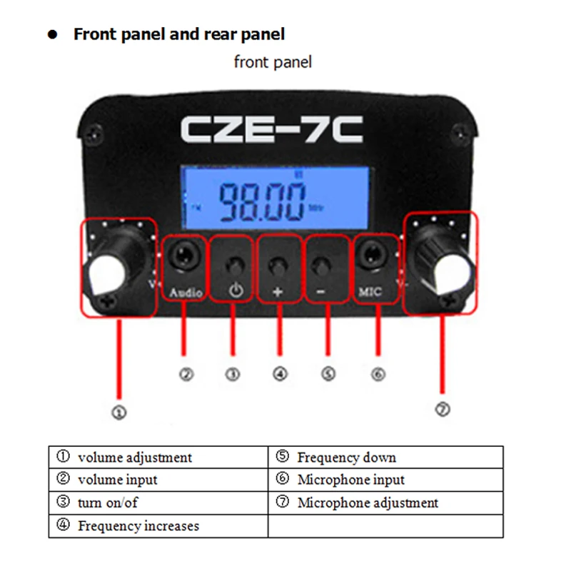 Transmisor-FM-de-1W-7W-estaci-n-de-Radio-de-transmisi-n-76-108MHZ-est ...