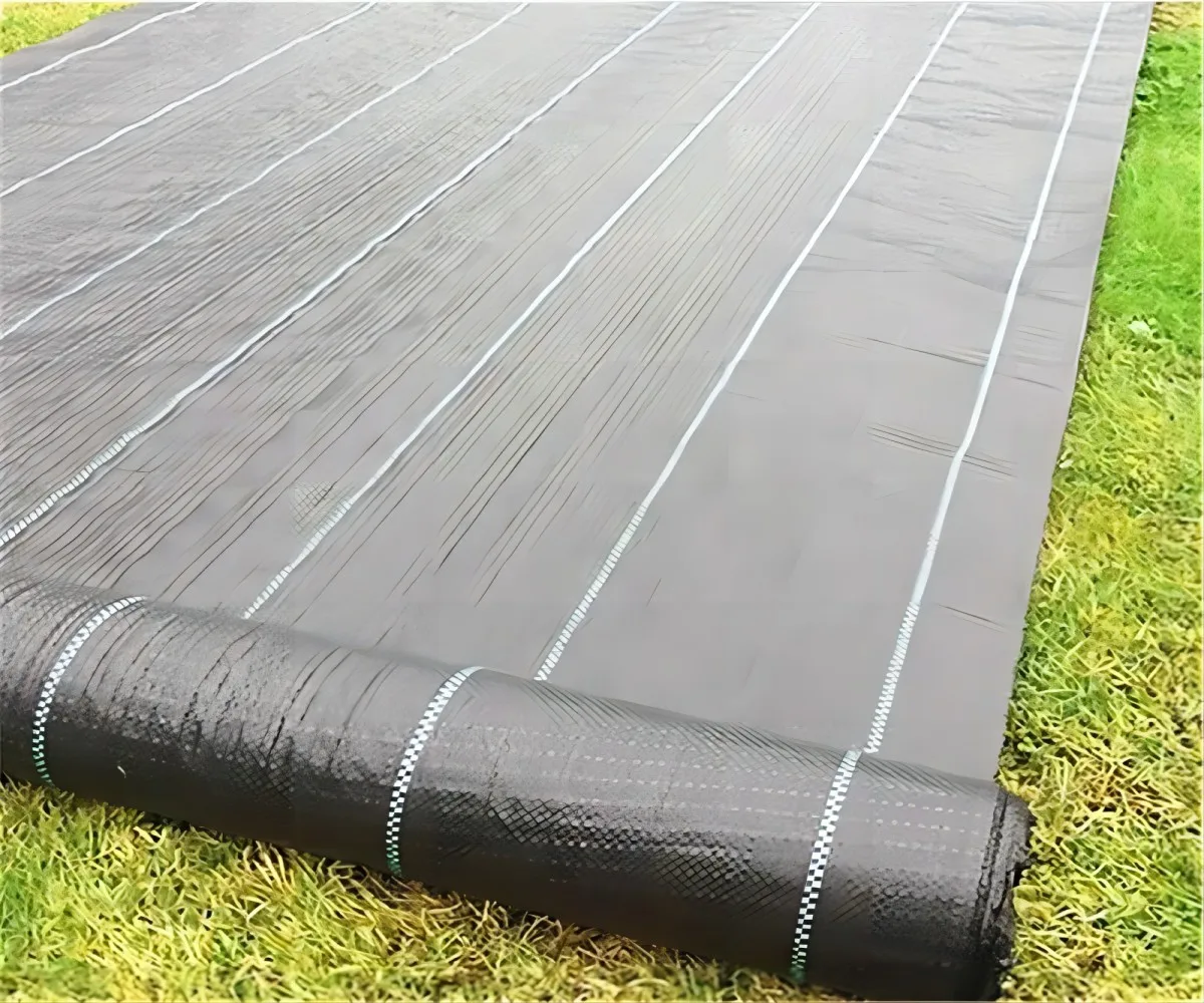 Garten-Landschaftsvlies Unkrautbarriere Hochleistungs-Einfahrtmatte Gartenmatte Polypropylen-Bodenabdeckung für Blumen- und Gemüsebeete Rasen – Detail 1