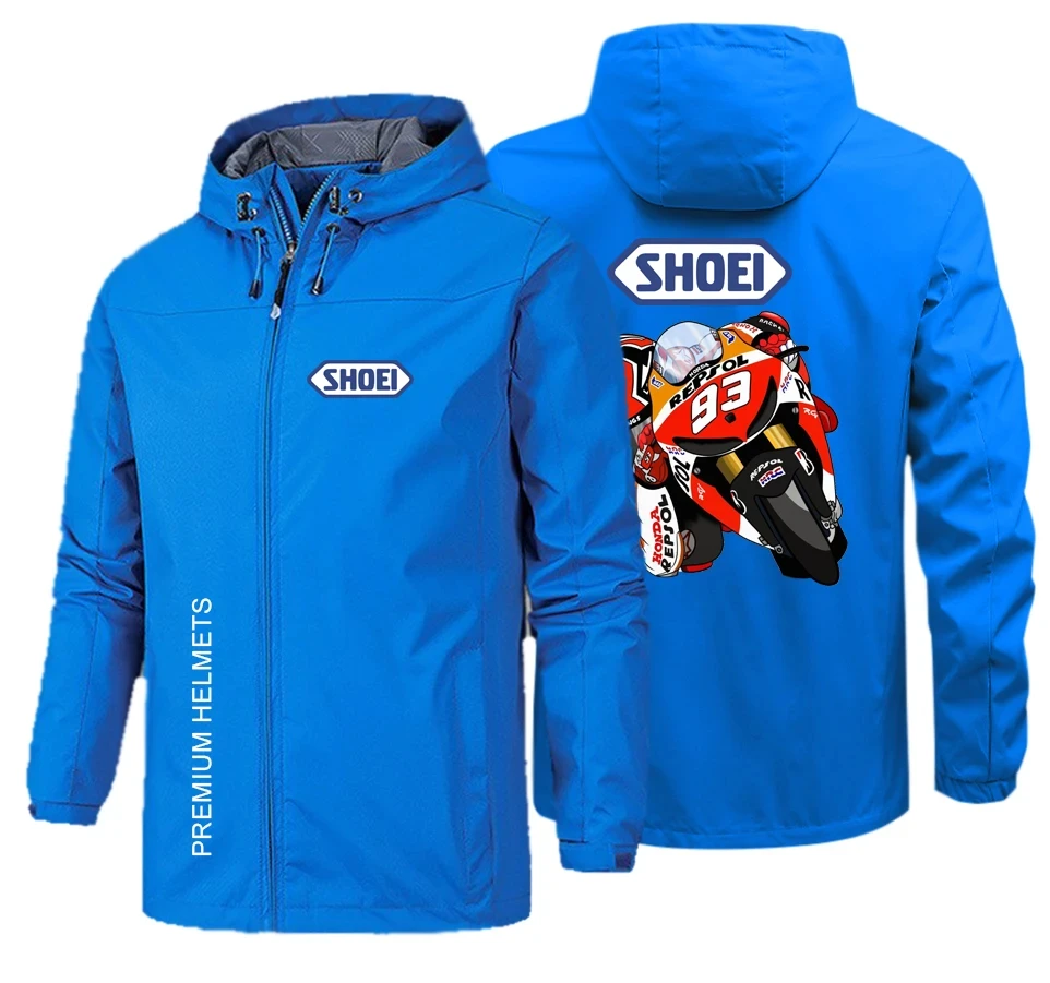 2024 Men's high quality Autumn/Winter hot sale SHOEI Motorcycle Racing Marquez 93 Motorcycle men's windproof roof