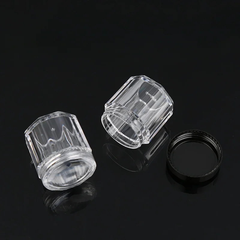 10G Octagonal Bottles Mini Diamond Cream Jars Cosmetics Packed Case Travel Pack Test Pack Cream Box