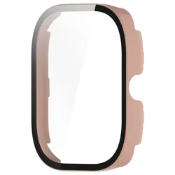 Premium Tempered Glass Case & Screen Protector Cover for Redmi Watch 4 (Cherry Pink)