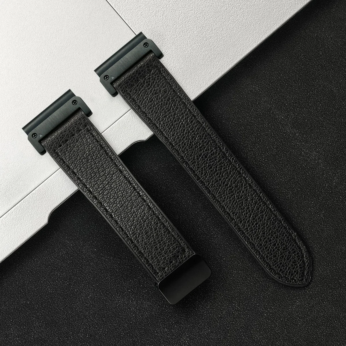 Premium Leather Silicone Sport Band – No-Gap Quick Release Watch Strap