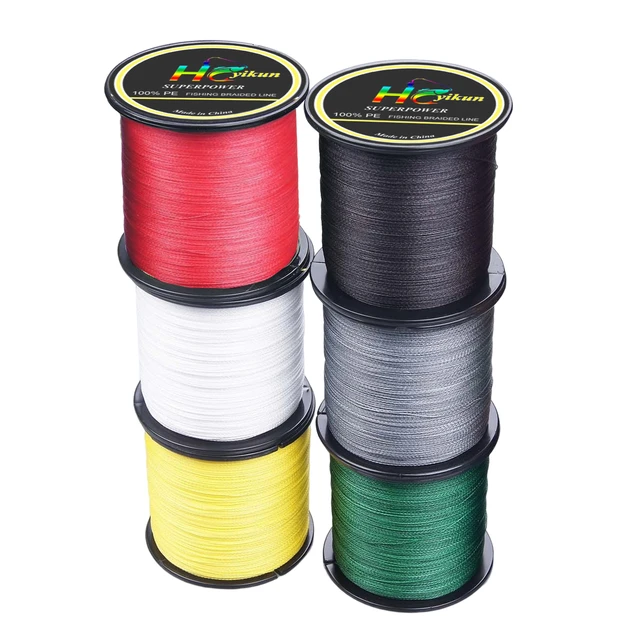 Wholesale 10pcs Mixed Color Fishing Braided Line 300m 4 Strands 6LB 0.1mm  PE Fishing Wire Multifilament Super Power Fishing Line - AliExpress