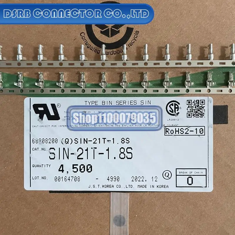 

4500pcs/lot new and original SIN-21T-1.8S for 18-22AWG