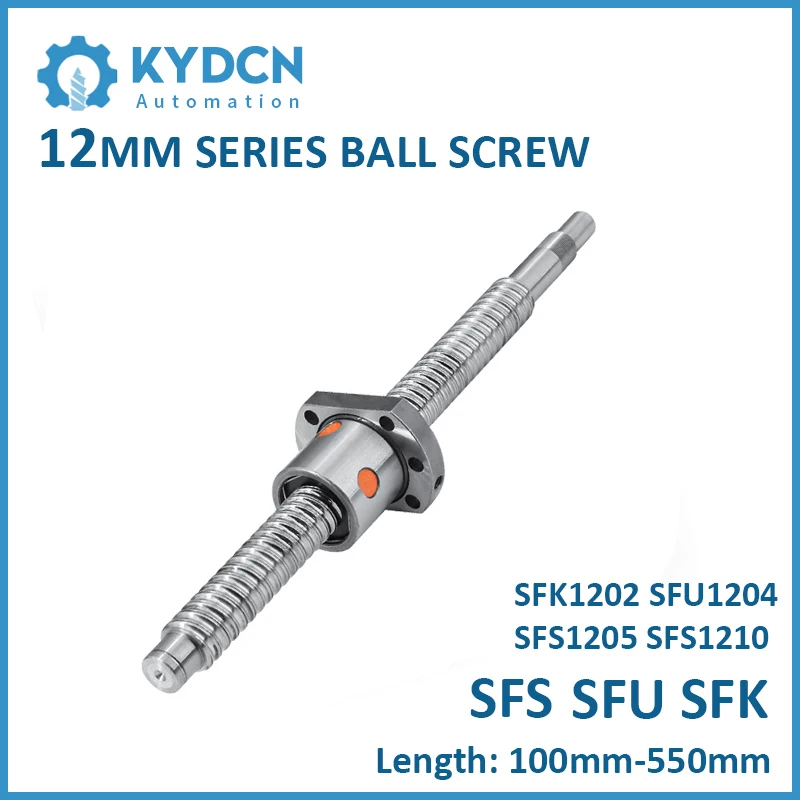 3D 프린터용 CNC 마이크로 볼 스크류, SFK1202 SFU1204 SFS1205..