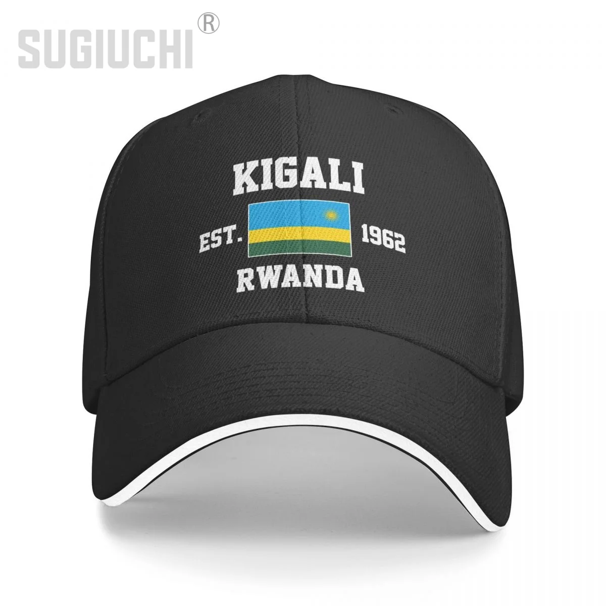 

Baseball Cap Rwanda EST.1962 Kigali Capital Men Women Unisex Hip Hop Sandwich Caps Snapback Golf Hat Fishing