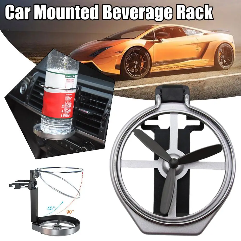

Foldable Car Air Ountlet Cup Holder With Fan Center Cup Cup Portable Vent Air Holder Water Accessories Console Mount R8L0