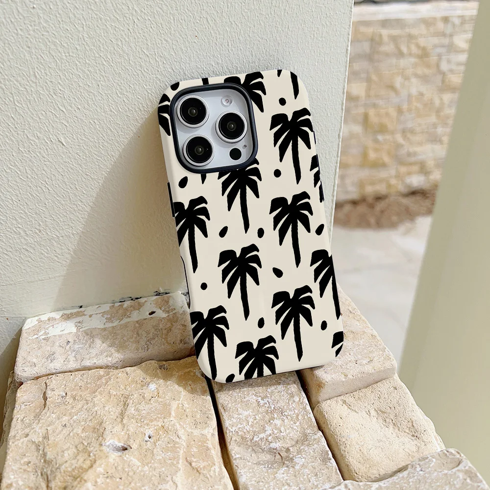 شجرة القلم الأسود مثل هيكل جراب هاتف آيفون 16 15 1...