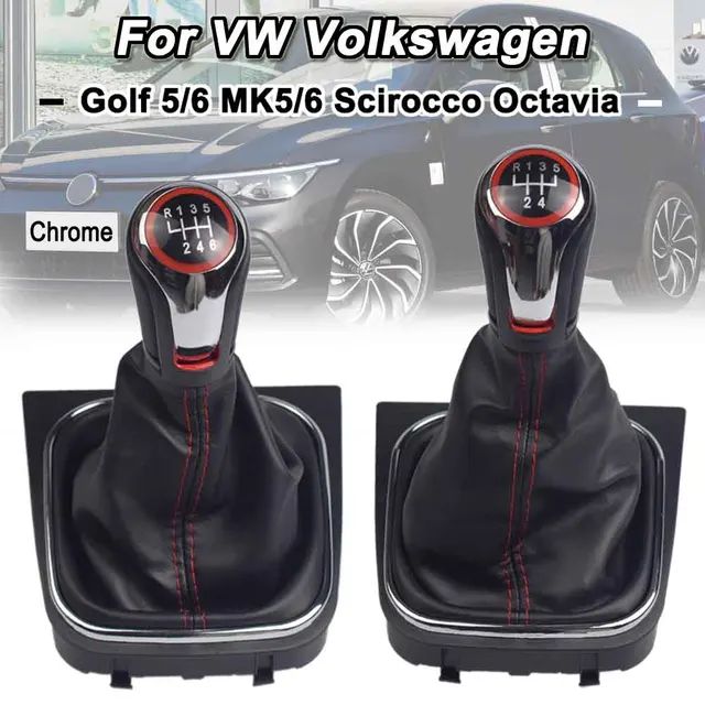 Für vw golf 6 golf 5 a5 mk5 gti gtd r32 2011-2015 scirocco mt 5 6-Gang- Schaltknauf Schalthebel Gamasche Boot Cover Kragen - AliExpress