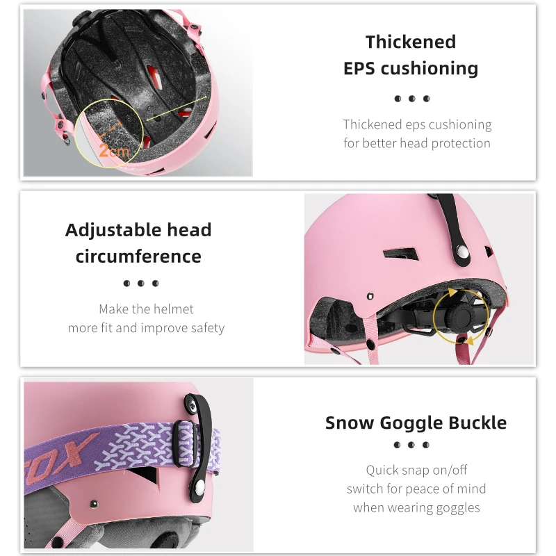 Ski Helmet Ski Helmet size s adult Winter Thermal Skiing