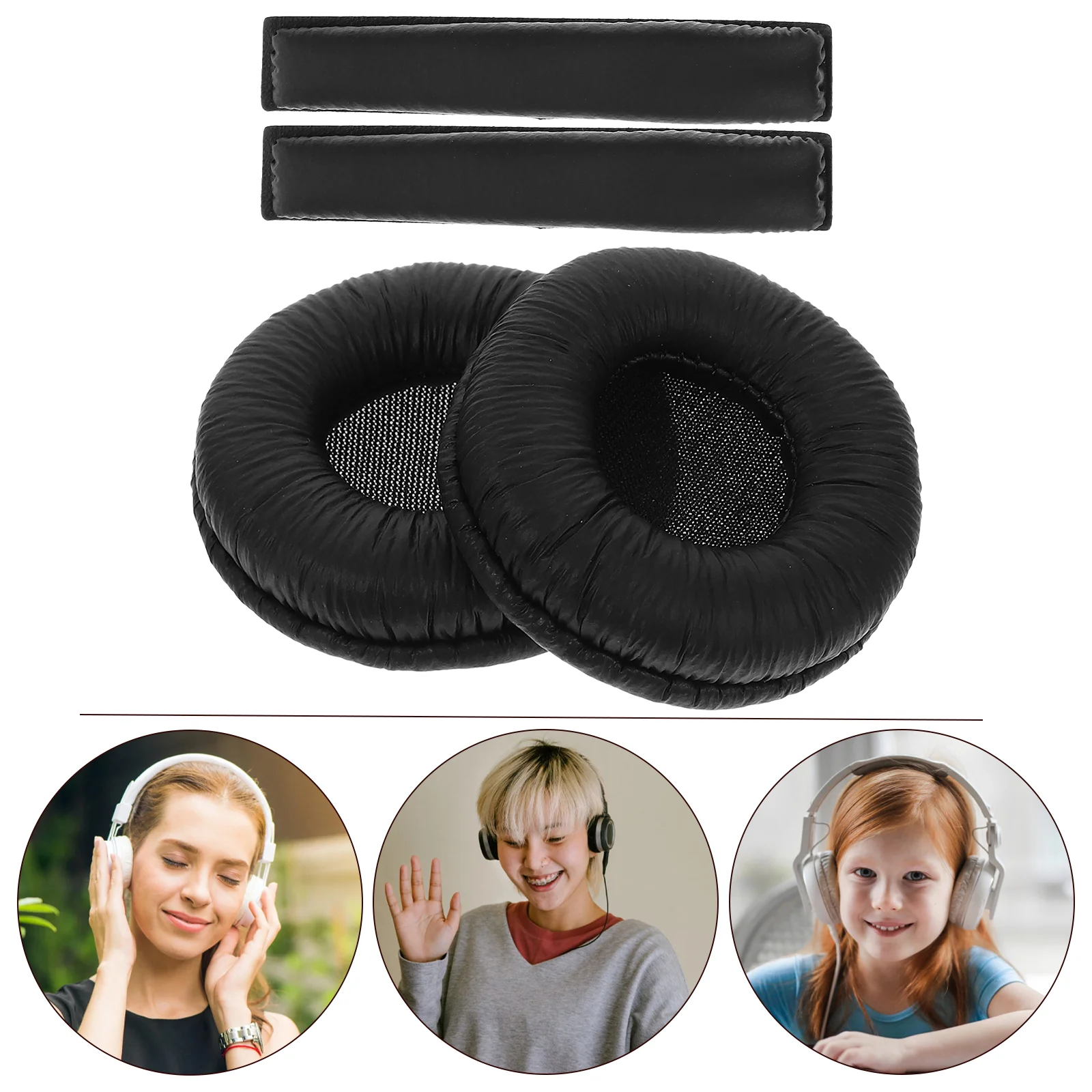 

Headphone Cotton Earphone Sponge Beam Parts Covers Cushions Headset Supplies Protective