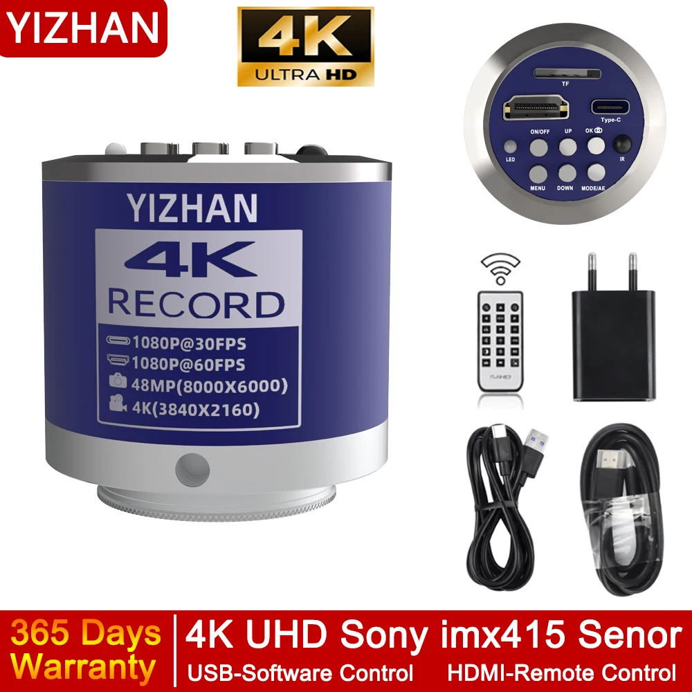 YIZHAN 4K HDMI USB-C 출력 imx323 imx415 imx678 센서 디..