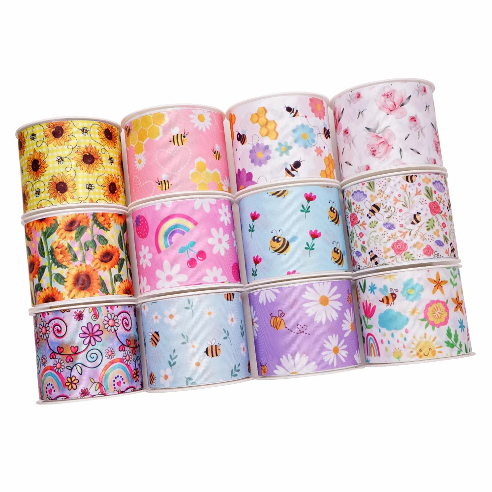 Animals Cartoon Grosgrain/Satin Ribbon Printed Ribbon For Crafts Decoration Bow 5 Yards 78937