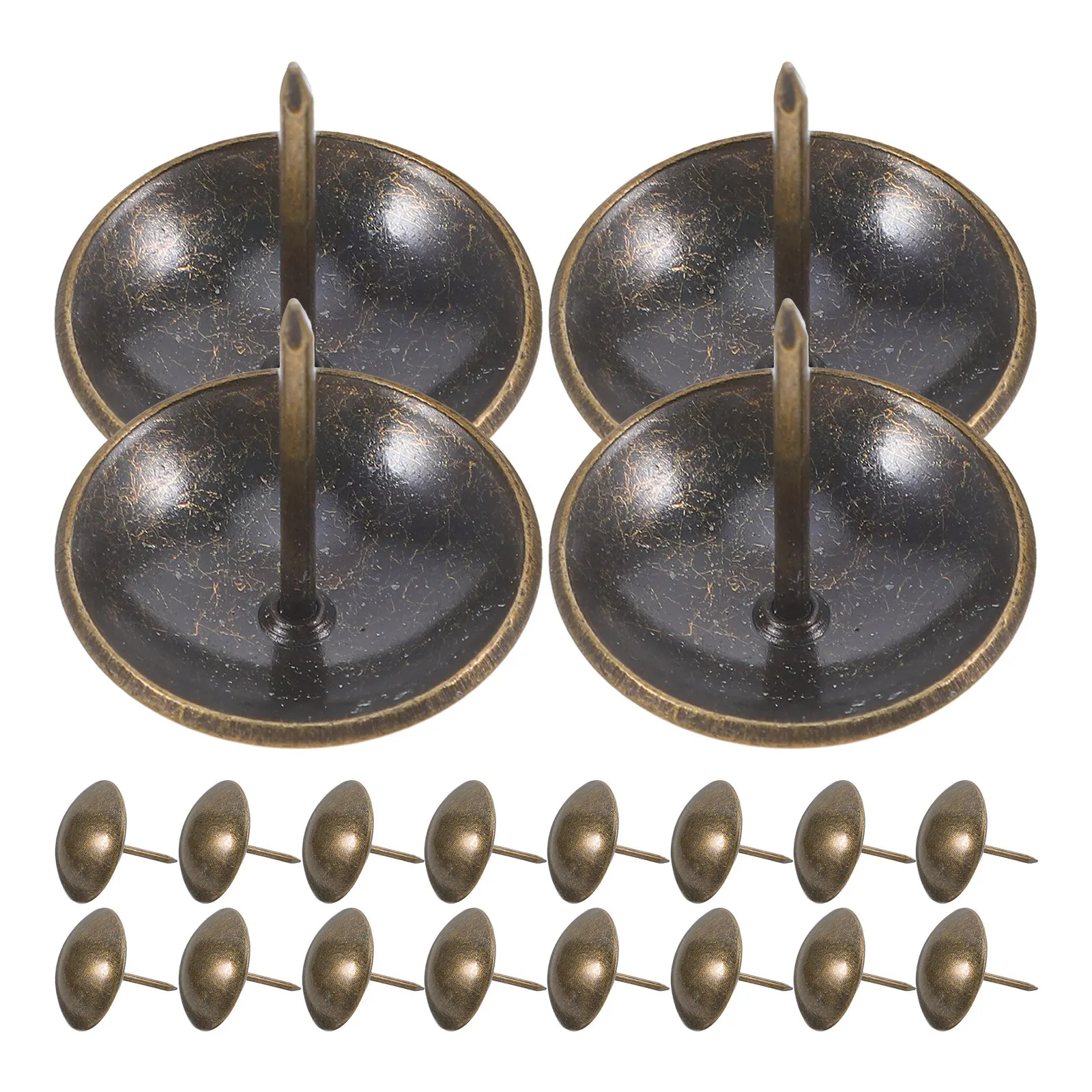 30개 빈티지 철제 장 원형 못, 소파 의자 가구 DIY 홈 데코 레트로 푸시 핀 썸 탭