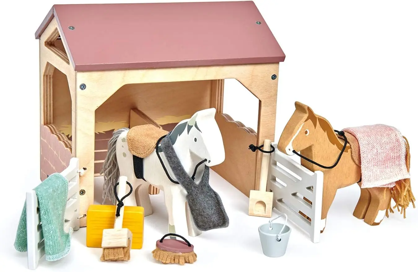 

Игрушки-конюшни-13 шт., Необычные конюшни, игровой набор с аксессуарами-обучение животным, творческие игры
