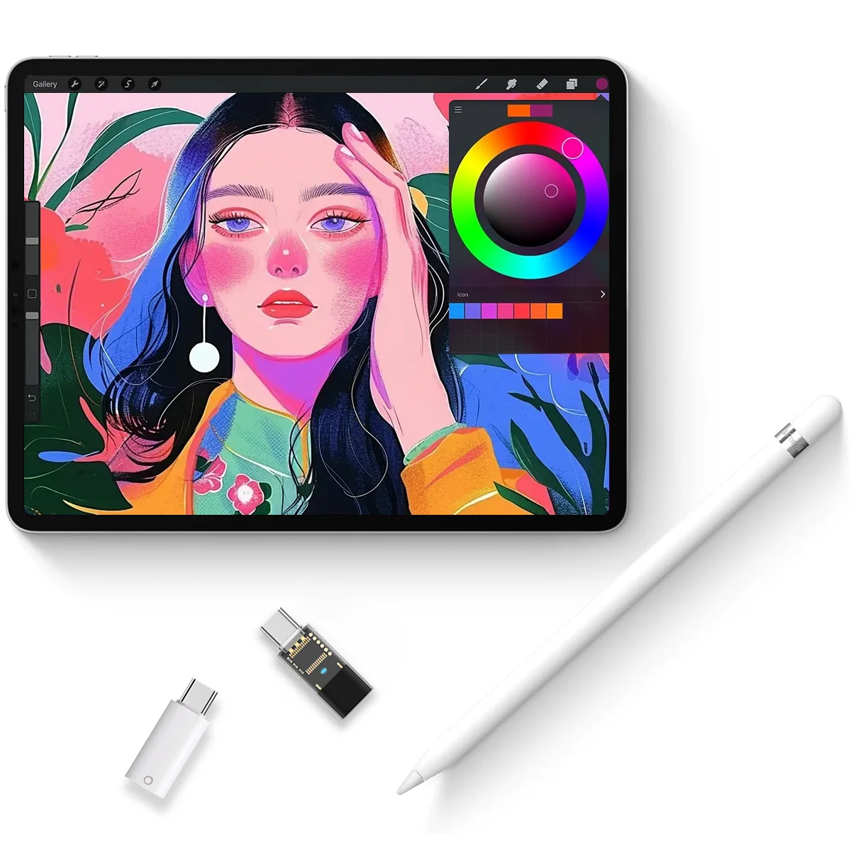 USB C Pencil Adapter for Apple Pencil 1st Generation Type c to for IOS Charger Adapter iPencil Dongle Connector for iPad 10 Gen