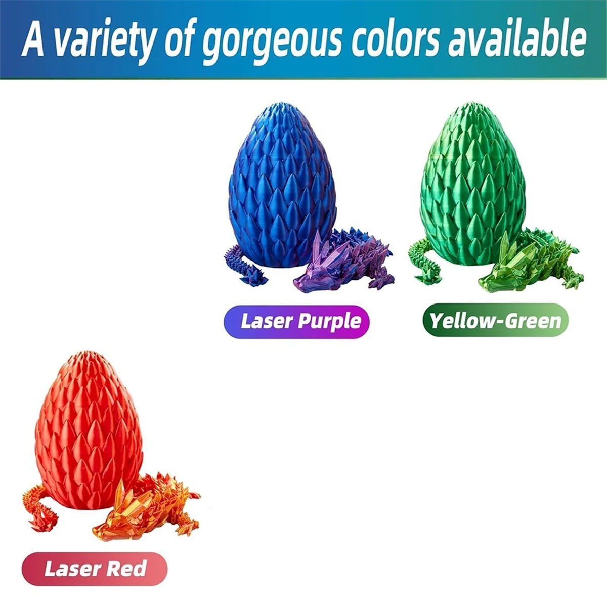 Dragon Egg, Easter Egg,12In Dragon Toy, Eggs with Inside,3D Printed ,Gold
