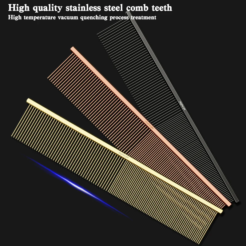 Pet Piano Comb Pick Hair Open Knot Comb Hair Long haired Cat Remove Floating Dense Teeth Sparse Teeth Dog pet hair comb