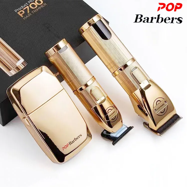 

Pop Barbers P800 P700 P600 Hair Clipper Hair Trimmer for Men Professional Barber Hair Cutting Machine Finishing Haircut