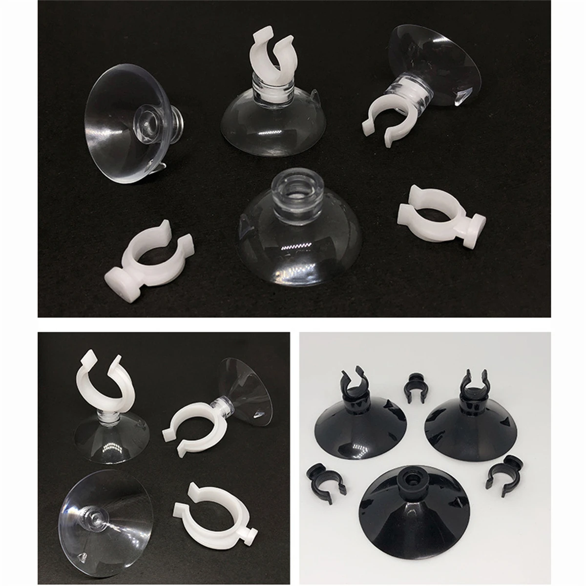 Rubber Suction Cups Fish Tank Pump Oxygen Tube Sucker Fixing Clips Aquarium Heater Diving Lamp Air Line Pipe Wire Holders 20Pcs aquarium suction cup aquarium clip holders aquarium hose holder rubber suction cup holders aquarium clip holder