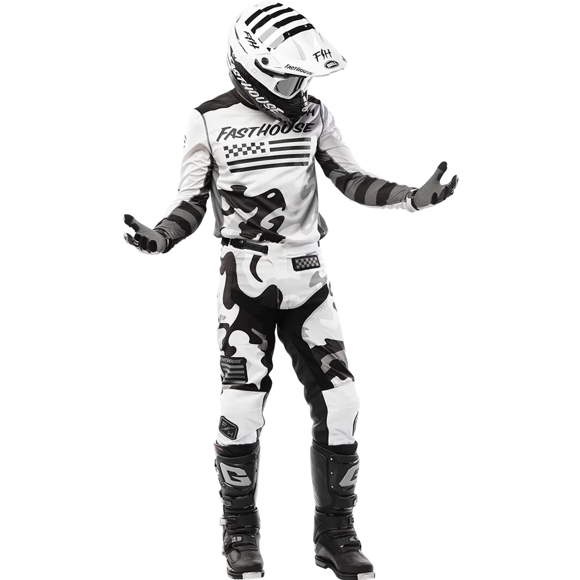 fh Moto MX Motocross Gear Set Dirt Bike ATV Motorcycle Combo