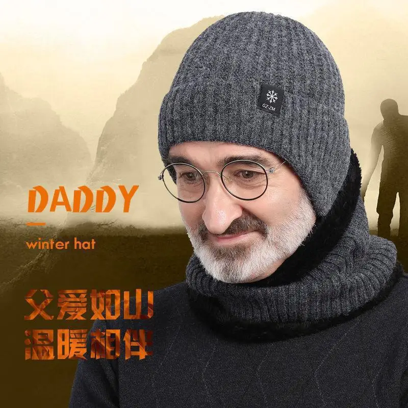 Outdoor Sports Bicycle Cap Earmuff Hat Men Winter Knitted Hat Casual Sking Cycling Ear Protection