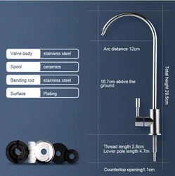 Premium Lead-Free Water Purifier Faucet for Kitchen Filtration Systems (Style 2)