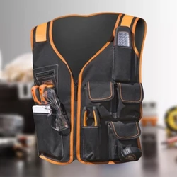 Safety Work Vest Tool Vest Maintenance Kit Multi-Pocket Vest Oxford Cloth Work Vest with Multi-Pockets Tool Drop Shipping