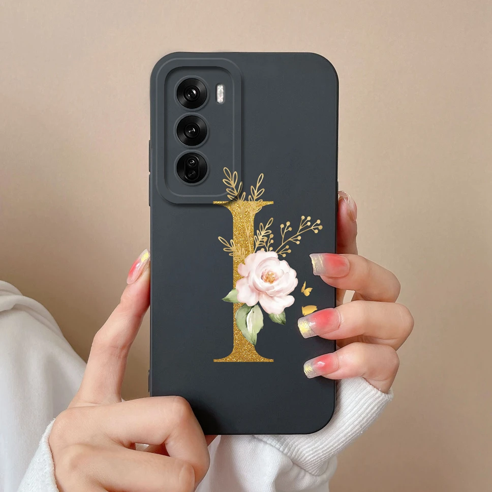 Sleek Liquid Protective Phone Case with A to Z Letter Design - Fashionable Shell Cover