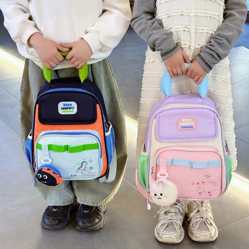 New Lightweight Backpack for Kids Ages 1-5,Double-Shoulder Kindergarten School Bag for Boys Girls,Cute Toddler Bookbag 1