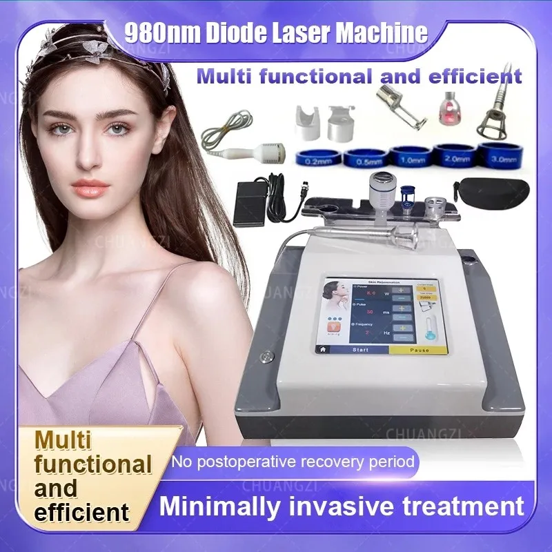 

980 nm Spider Vein Removal Blood Vessel Laser Vein Removal Vascular 980 nm Laser Diode Machine