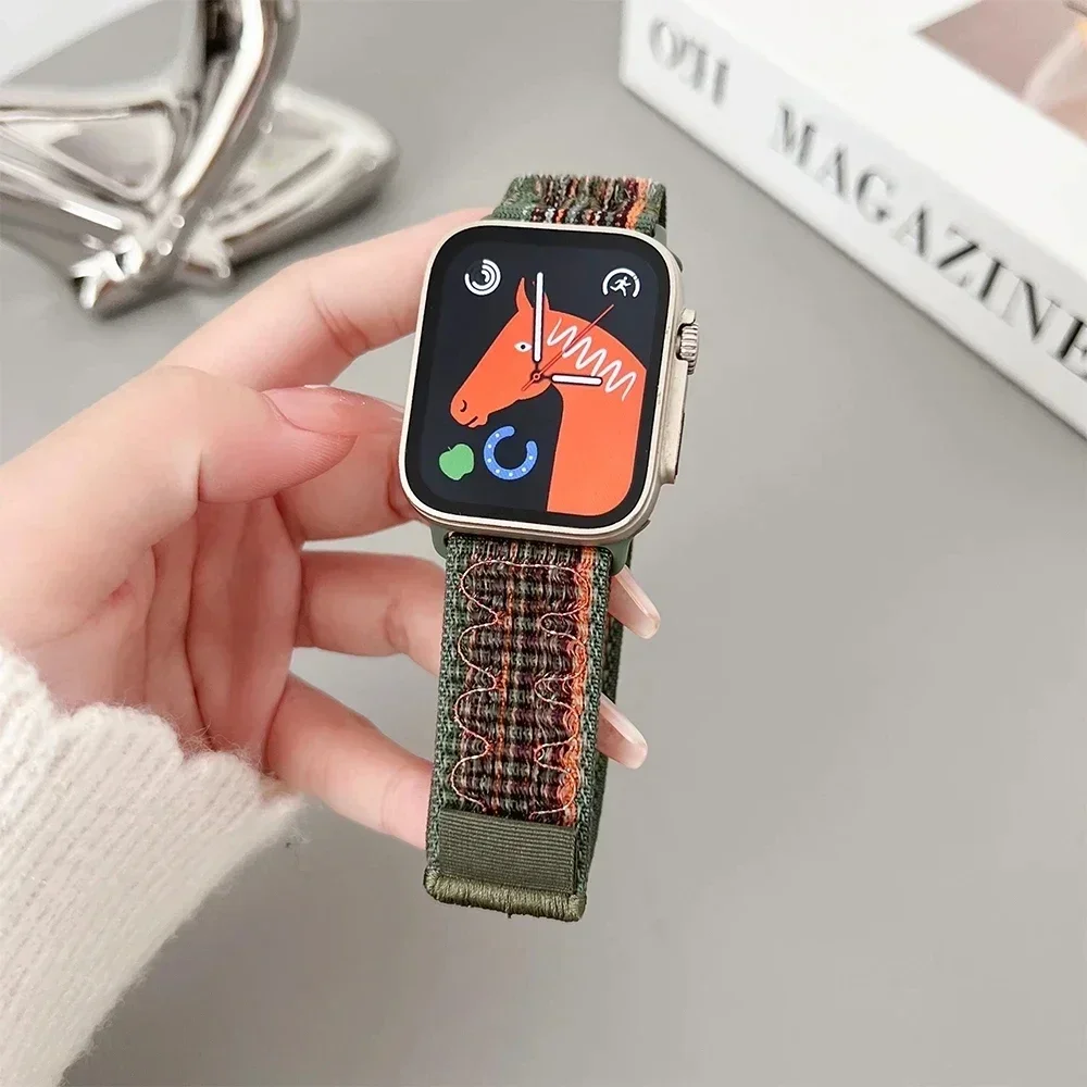 حزام من النايلون للساعة ، الفرقة 49 ، 45 Apple ، 4...